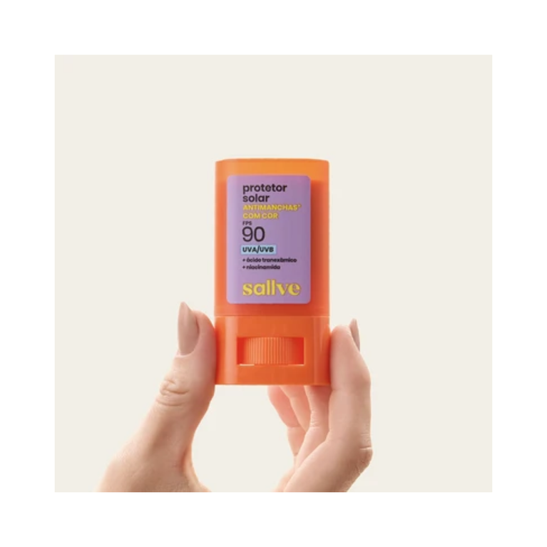 Sallve Protetor Solar Bastão Antimachas FPS 90 Cor 5 - 15g