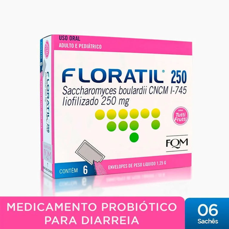 Floratil 250Mg/G Pó 6 Envelopes - Drogaria Poupa Centro
