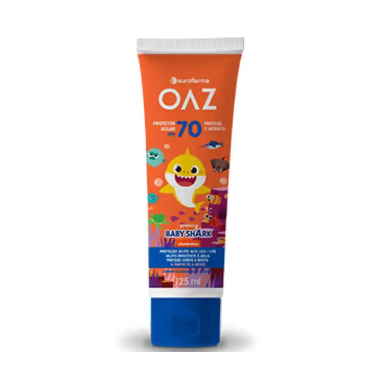 Protetor Solar Infantil Baby Shark FPS 70 Eurofarma 125ml