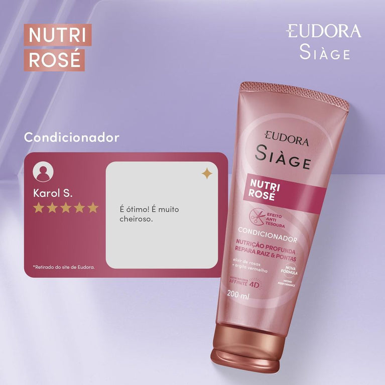 Eudora Siage Condicionador Nutri Rose 200Ml
