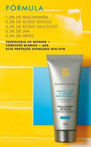 Protetor Skinceuticals Blemish + Age Uv Defense Fps50 - 40g - Drogaria Poupa Centro