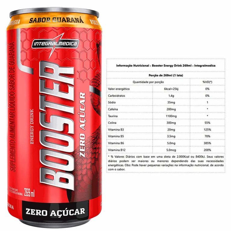 Booster Energy Drink ZERO AÇÚCAR 269ml