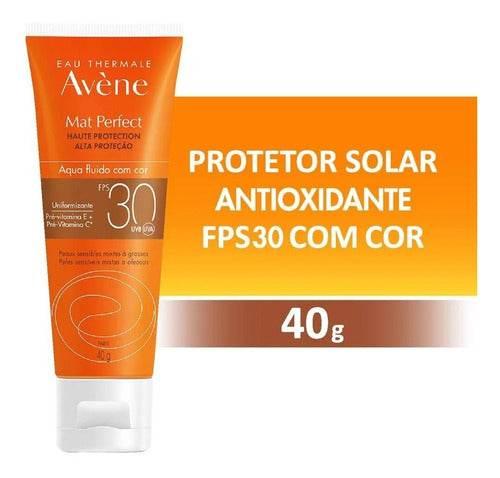Protetor Solar Facial Avène Mat Perfect Fps30 Com Cor 40g - Drogaria Poupa Centro