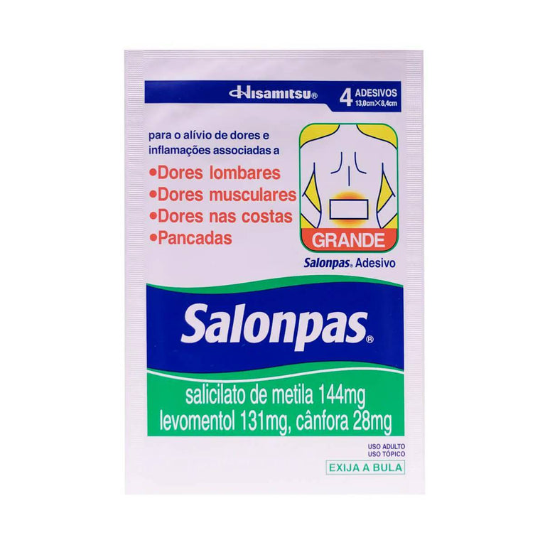 Adesivo Salonpas Grande 4 unidades