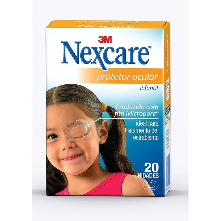 Protetor Oftálmico Ocular 3M/Nexcare Infantil com 20 Un