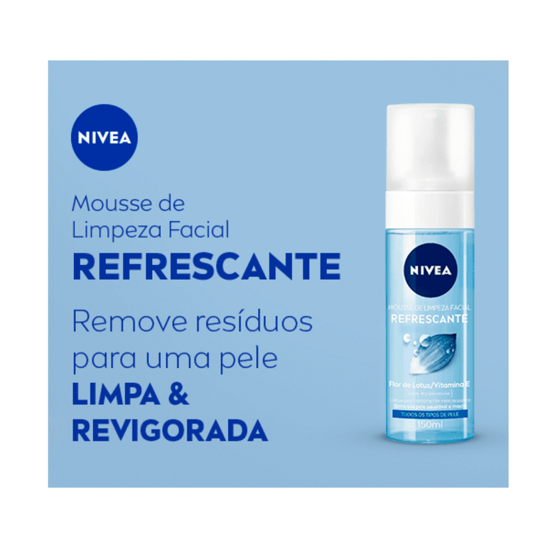 Mousse Limpeza Facial Nivea 150ml