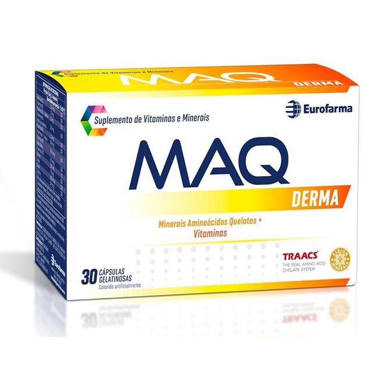 Suplemento Vitamínico Mineral Maq Derma 30Cps - Eurofarma
