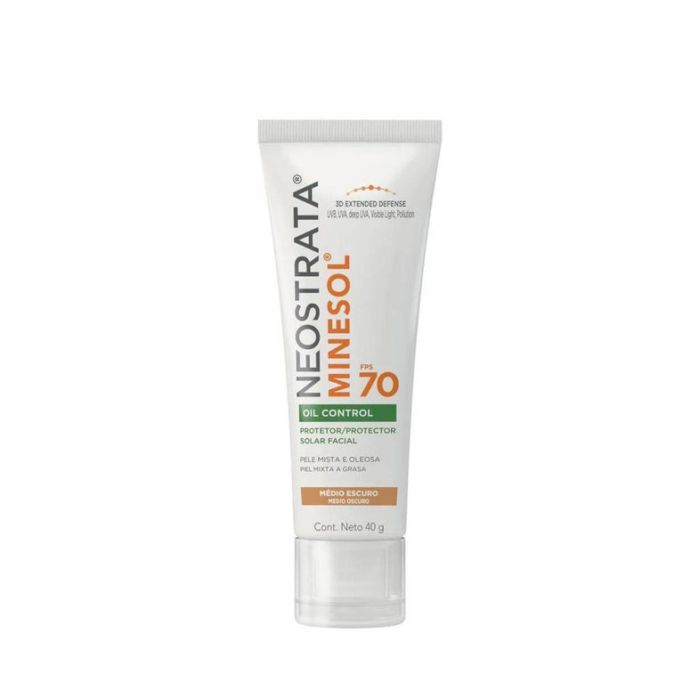 Protetor Solar Facial NeoStrata Minesol Oil Control FPS 70 Médio Escuro 40g