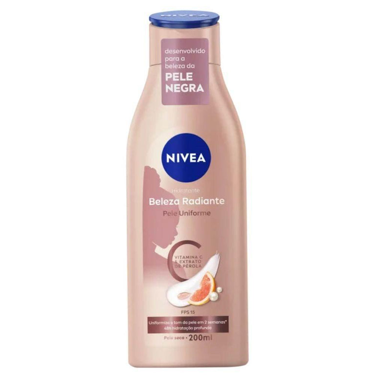 Hidratante Corporal Nivea Beleza Radiante Pele Uniforme 200Ml - Drogaria Poupa Centro