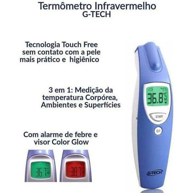 Termômetro Clinico Digital Sem Contato G-Tech Fr1Dz1 - Drogaria Poupa Centro