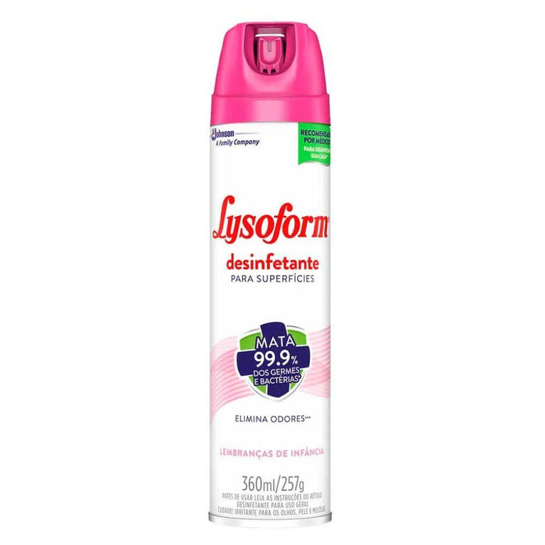 Desinfetante Lysoform Spray 360ml Lembranças de Infância - Drogaria Poupa Centro