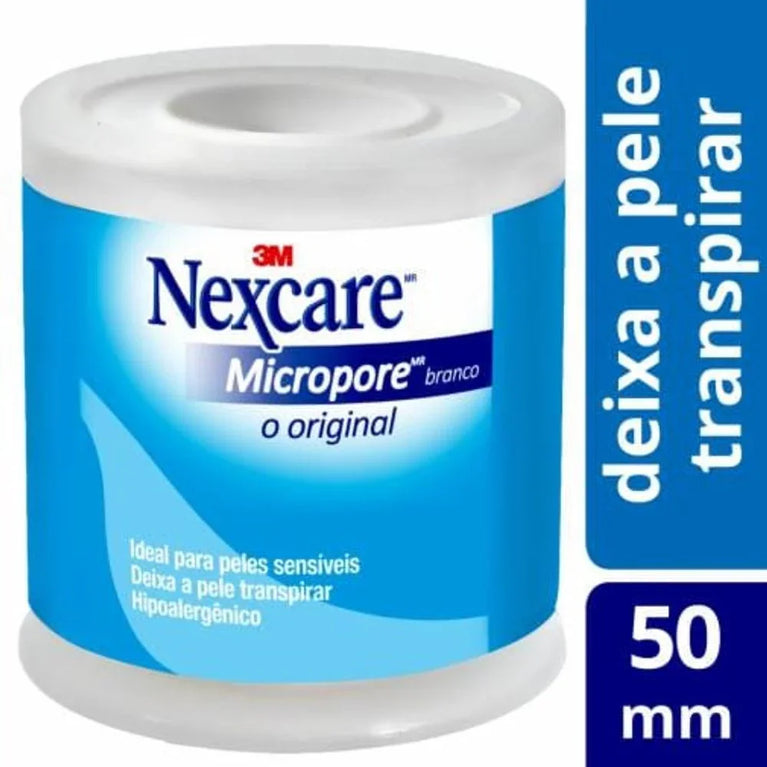 Fita Micropore Nexcare Branca 50Mm x 4,5M - 1 Unidade - Drogaria Poupa Centro