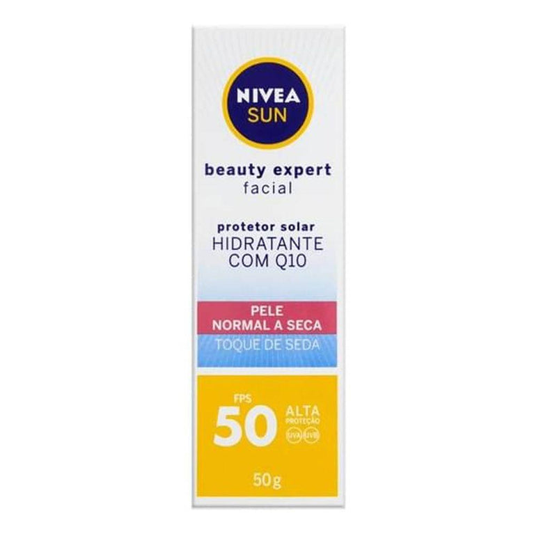 Protetor Solar Facial Nivea Sun Beauty Expert Pele Normal a Seca Fps 50 Com 50g - Drogaria Poupa Centro