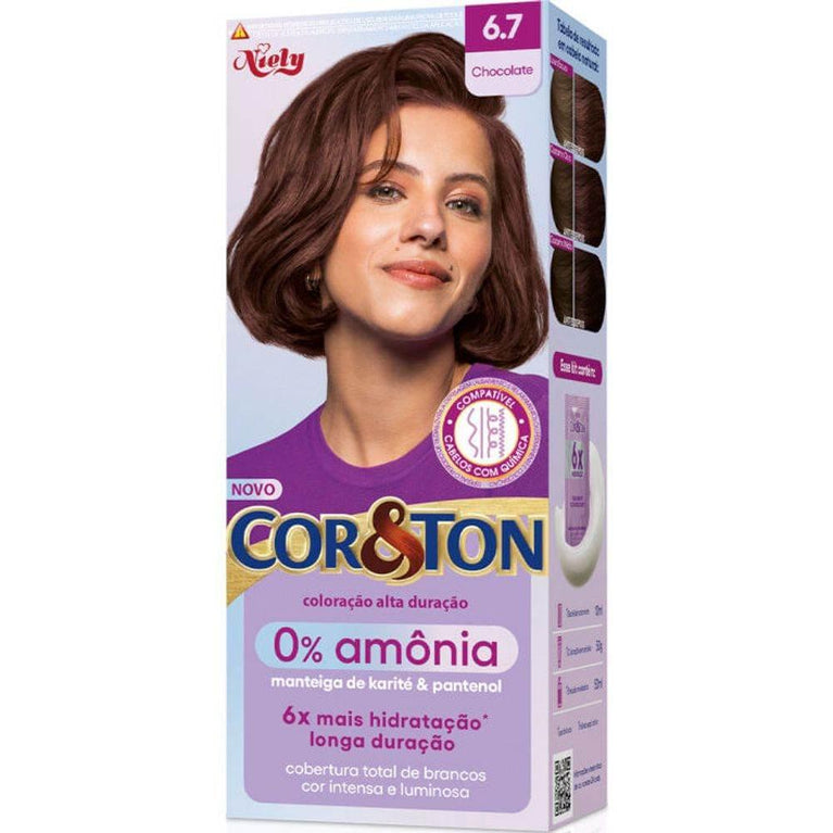 Cor E Ton 6.7 Chocolate 0% Amônia - Drogaria Poupa Centro