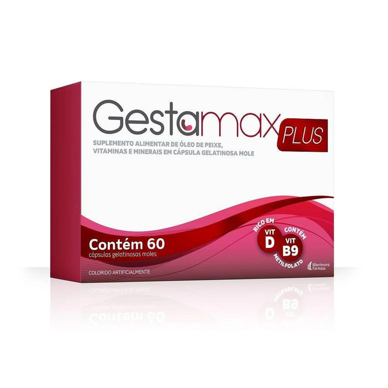 Polivitamínico Gestamax Plus para Gestantes 60 Cápsulas - Drogaria Poupa Centro