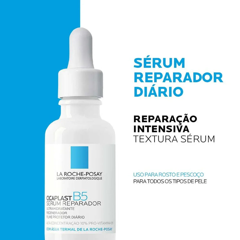 Sérum Reparador Facial Cicaplast B5 La Roche-Posay 30ml
