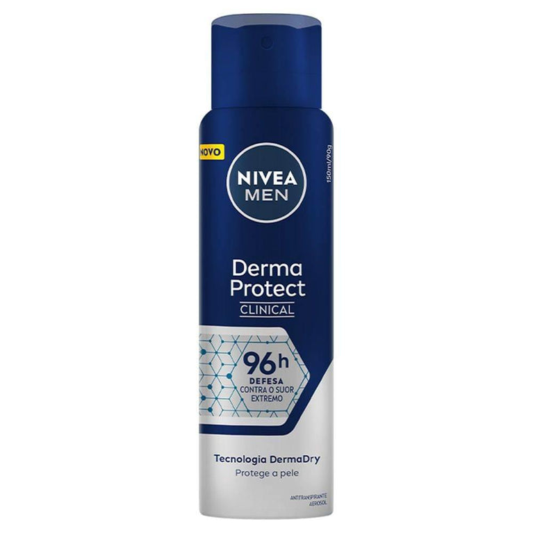 Desodorante Aerossol Nivea Men Derma Protect 96h 150Ml - Drogaria Poupa Centro