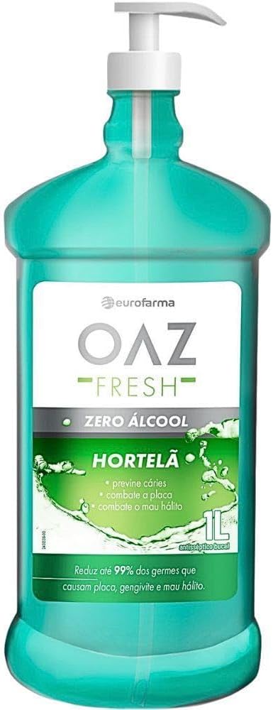 Enxaguante Bucal Oaz Fresh Sabor Hortelã Com 1l