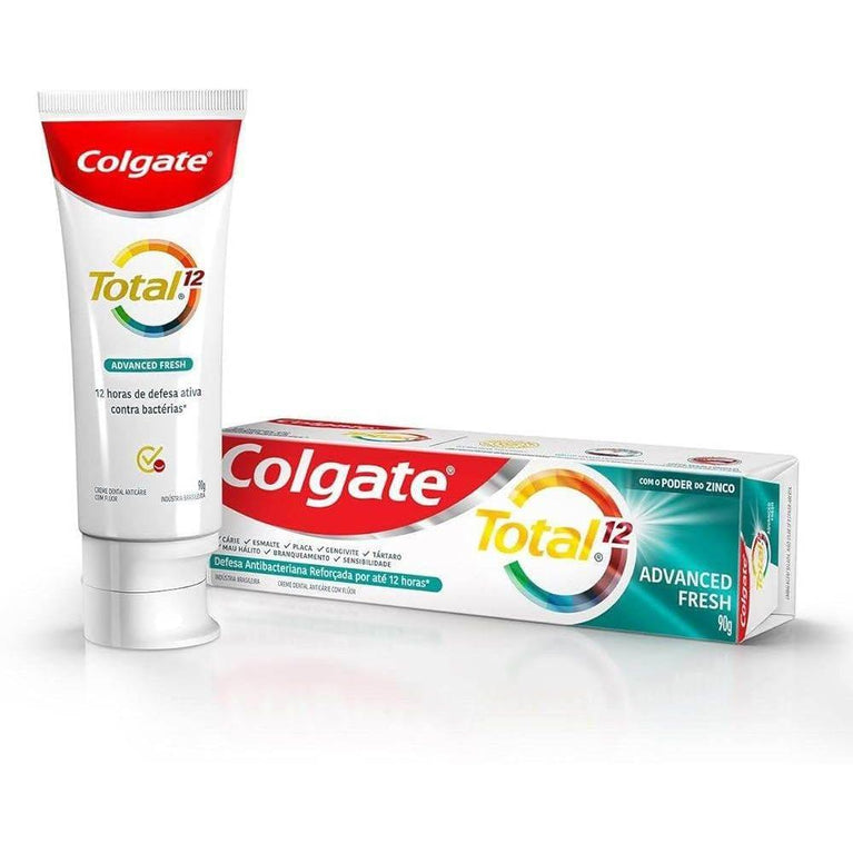 Creme Dental Colgate Total 12 Advanced Fresh 90g - Drogaria Poupa Centro
