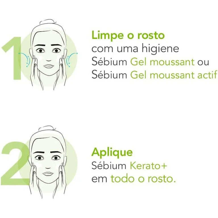 Gel Creme Antiacne Sebium Kerato+ 30ml Bioderma Momento De Aplicação Dia/noite Tipo De Pele Oleosa - Drogaria Poupa Centro