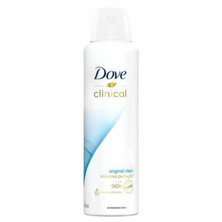 Desodorante Dove Antitranspirante 96h Aerosol Clinical Original Clean Feminino 150ml - Drogaria Poupa Centro