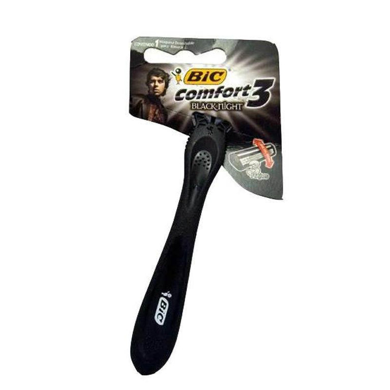 Aparelho Barbear Bic Comfort 3 C/1 Black Nigh - Drogaria Poupa Centro