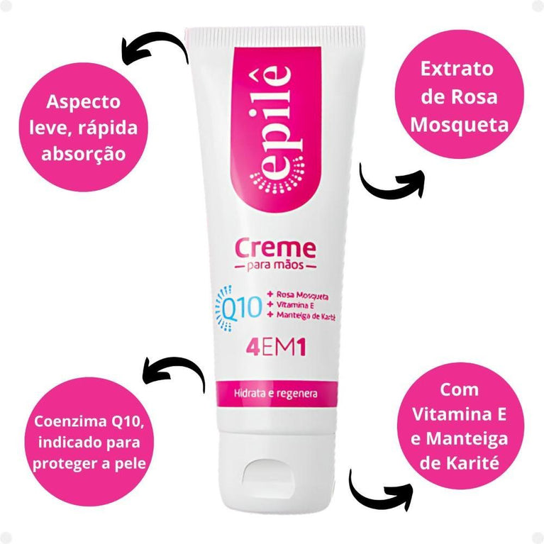 Epile Creme Hidratante Para As Maos 50G