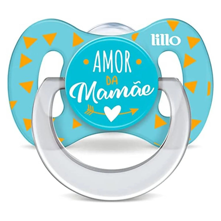 Chupeta Lillo Funny Amor Menina Tamanho 1 Azul
