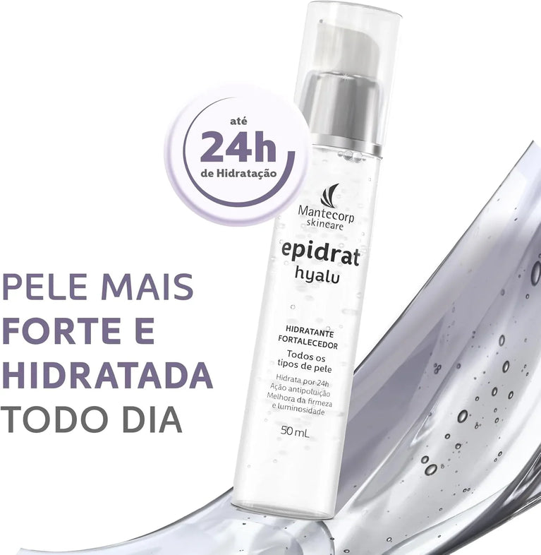 Hidratante Facial Epidrat Hyalu - 50ml - Fórmula com Ácido Hialurônico