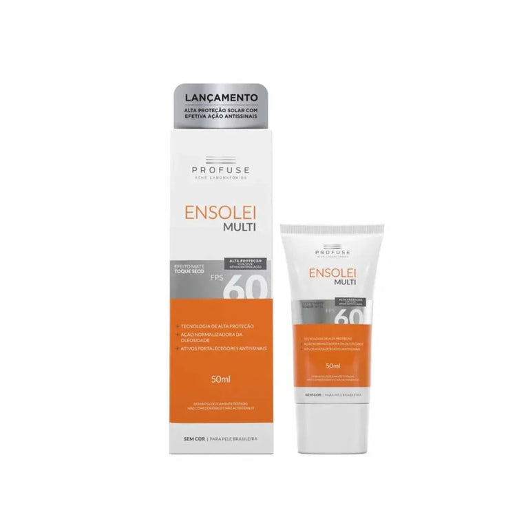 Ensolei Multi FPS 60 Sem Cor 50 ml Profuse - Drogaria Poupa Centro