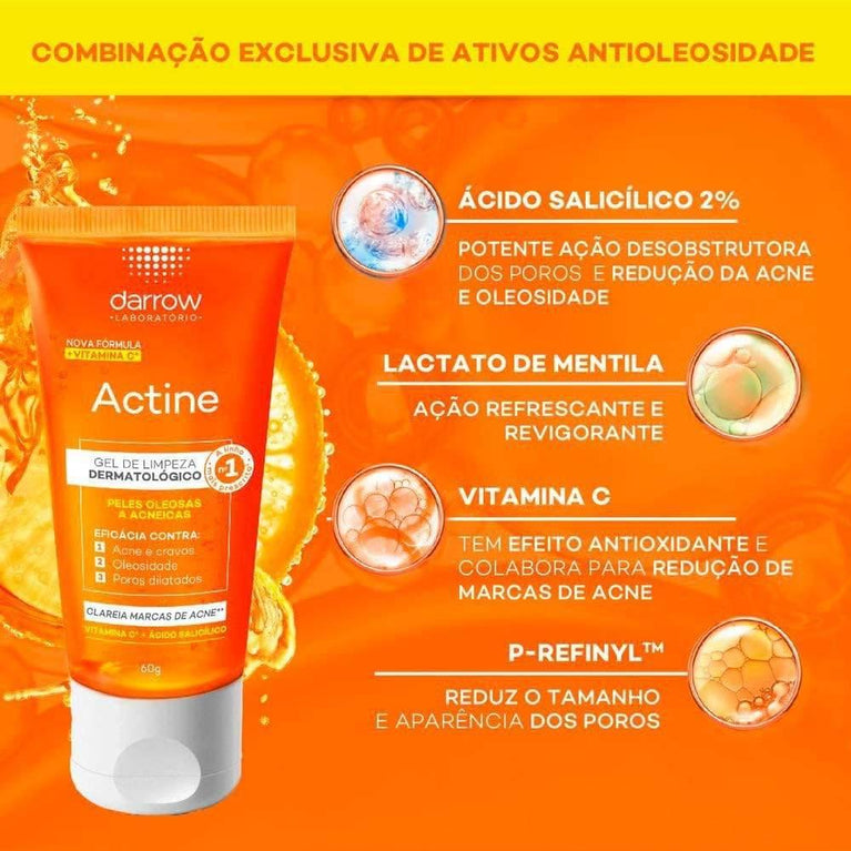 Actine Gel De Limpeza 60g - Darrow - Drogaria Poupa Centro