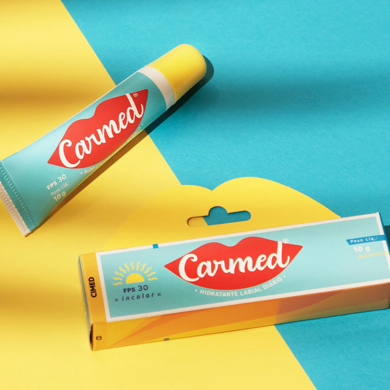 Hidratante Labial Carmed FPS 30 Incolor Proteção Diária 10g