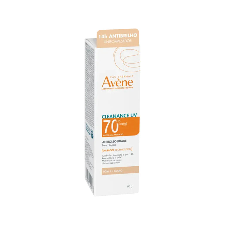 Protetor Solar Avène Cleanance Uv Fps70 Tom 1 Claro 40g