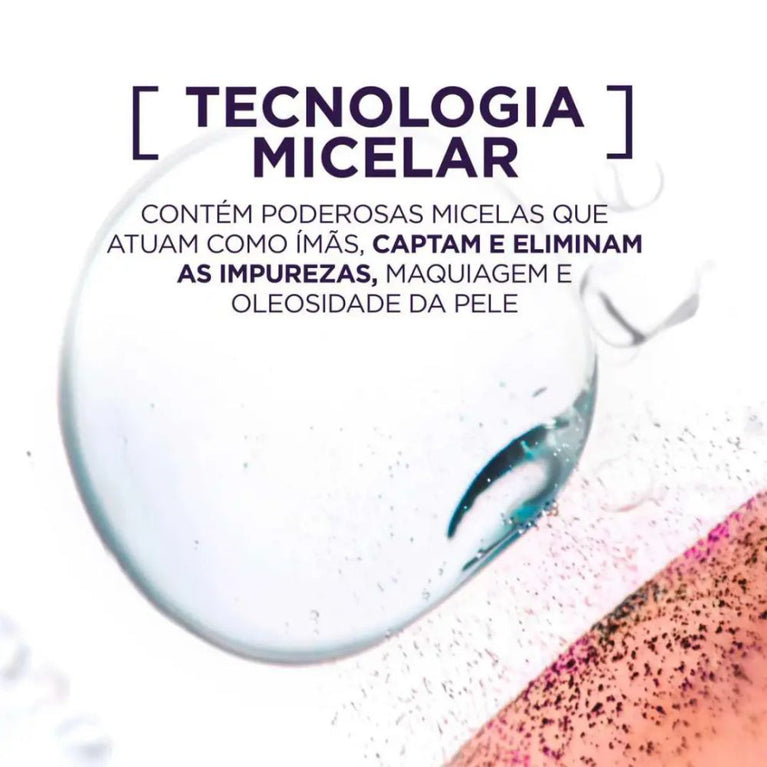 Água Micelar L'Oréal Paris Solução de Limpeza 5 em 1 400ml