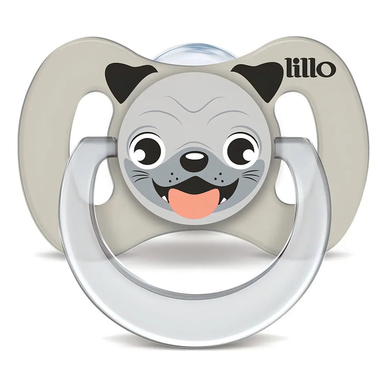 Chupeta Lillo Funny Animais Silicone Cachorro 6-12 Meses