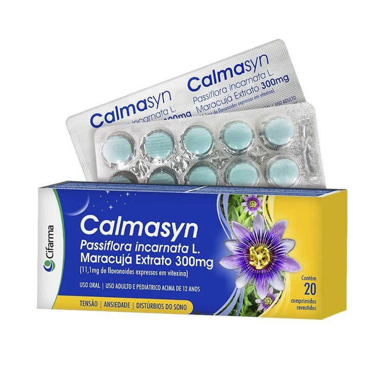 Calmasyn 300mg 20 Comprimidos - Drogaria Poupa Centro