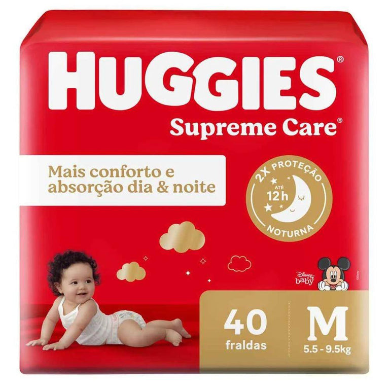 Fralda Huggies Supreme Care Disney Baby M Com 40 unidades - Drogaria Poupa Centro