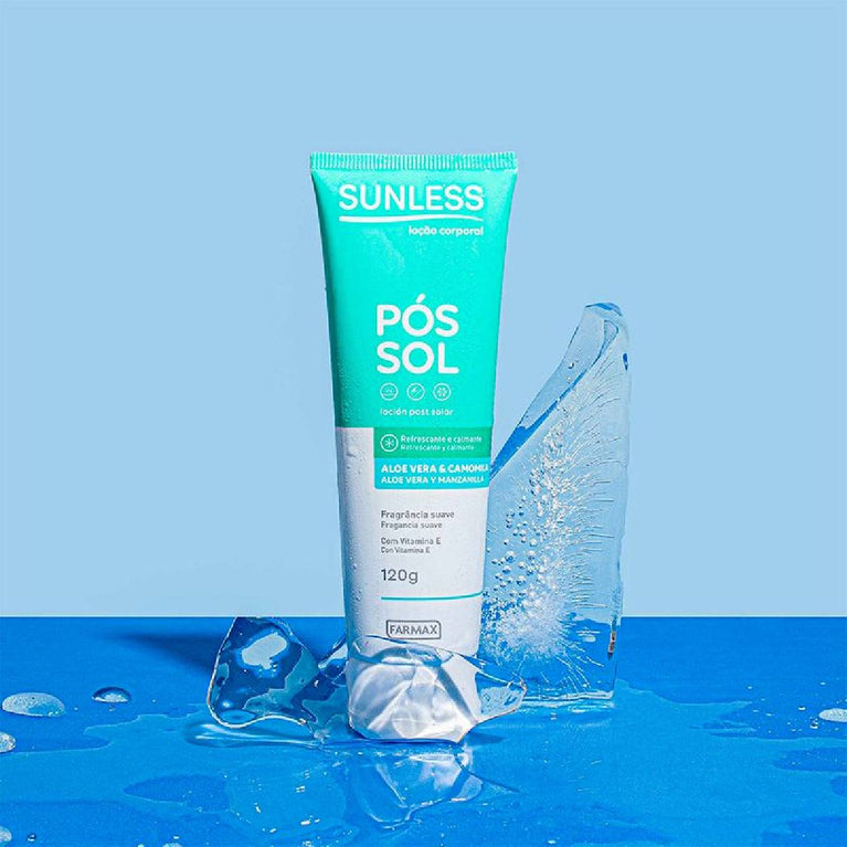 Loção Corporal Pós-Sol Sunless - Aloe Vera e Camomila 120g
