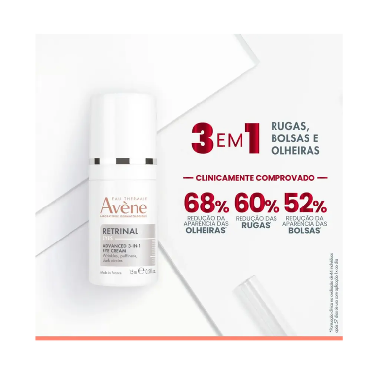Creme para Olhos Avène Retrinal Eyes 15ml Antirrugas e Olheiras