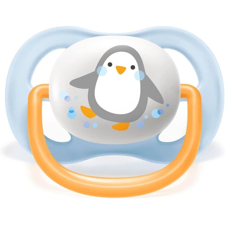 Chupeta Philips Avent Ultra Air 0-6 Meses Pinguim Azul