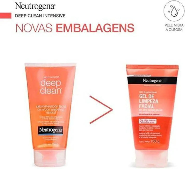 Sabonete Facial Neutrogena Deep Clean - 150g - Drogaria Poupa Centro