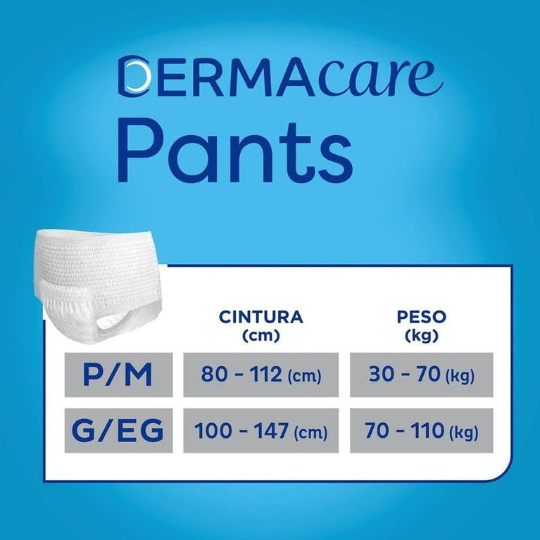 Tena Pants Dermacare, Roupa Íntima para Incontinência Urinária, P/M - 24 unidades