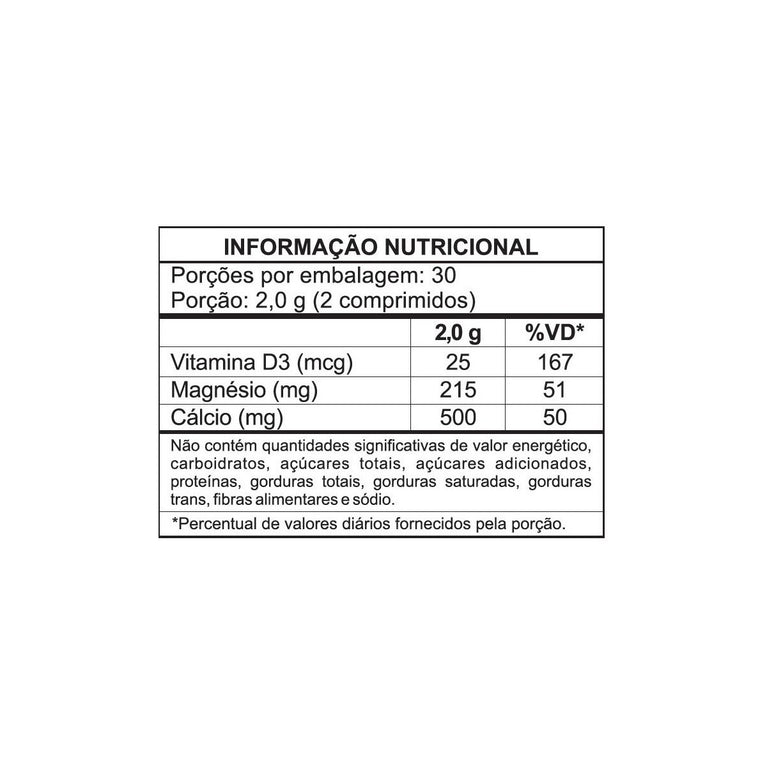 Suplemento Calsid-D Mag Cálcio, Vitamina D3 e Magnésio 60 Comprimidos