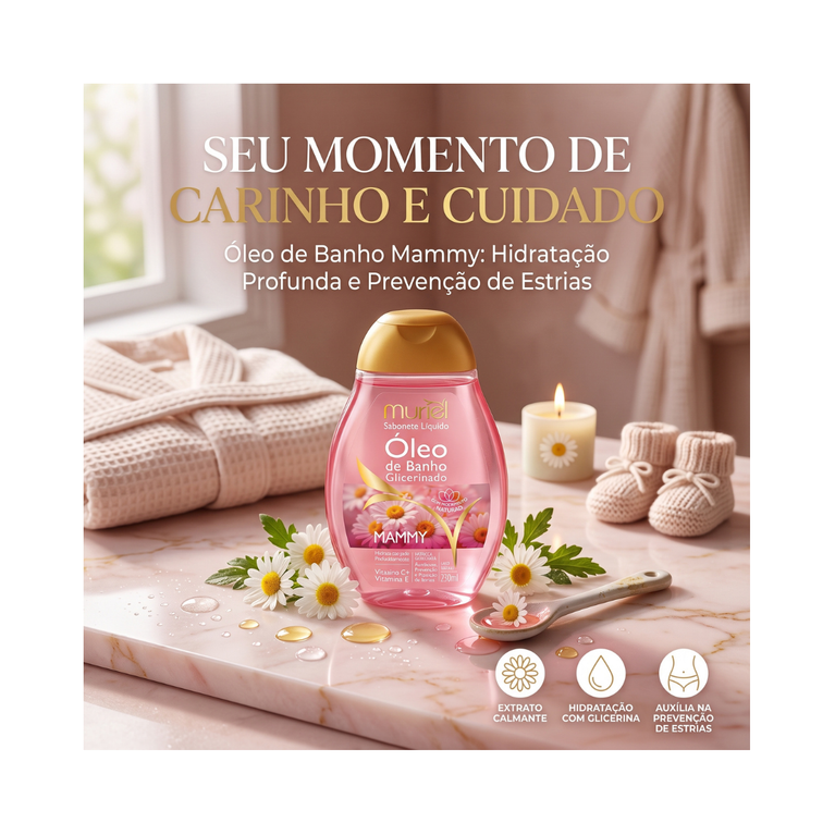 Sabonete Líquido Óleo de Banho Muriel Mammy 230ml