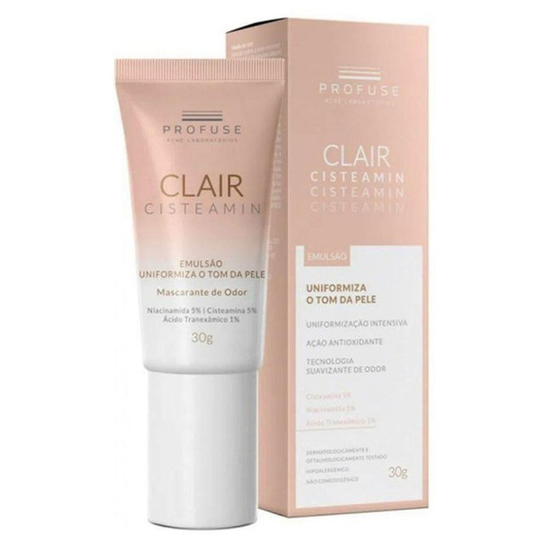 Clair Cisteamin Emulsão Facial Profuse 30g - Drogaria Poupa Centro