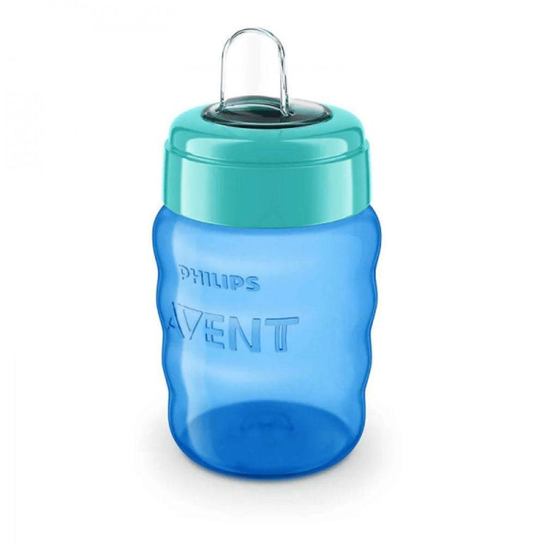 Copo Avent Bico Silicone 260Ml Azul - Drogaria Poupa Centro