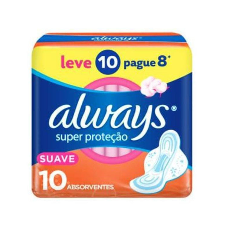 Abs Always S.P Suave 10Un L+P- - Drogaria Poupa Centro