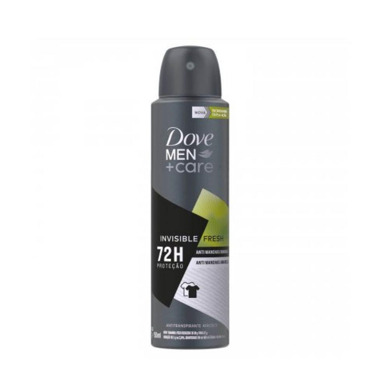 Desodorante Dove Antitranspirante 72h Aerosol Men Care Invisible Fresh 150ml - Drogaria Poupa Centro