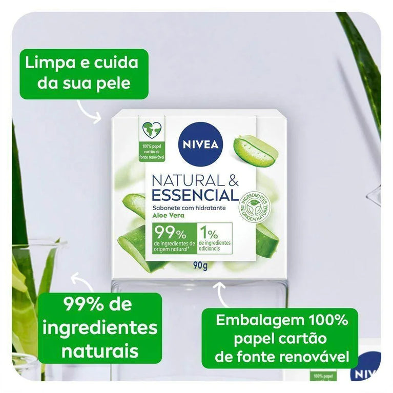 Sabonete Nivea Natatural Aloe Vera 90G P Nivea . - Drogaria Poupa Centro