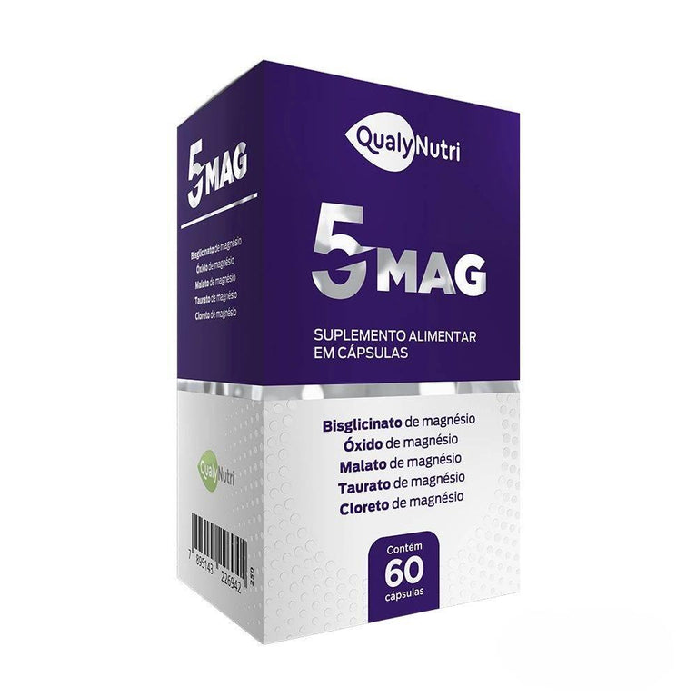 5 Mag 60 Cápsulas Qualynutri - Drogaria Poupa Centro